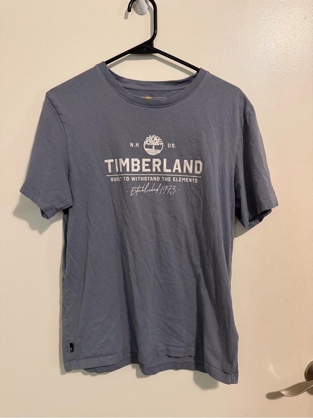 Timberland Slate Blue Short Sleeve Logo Tee